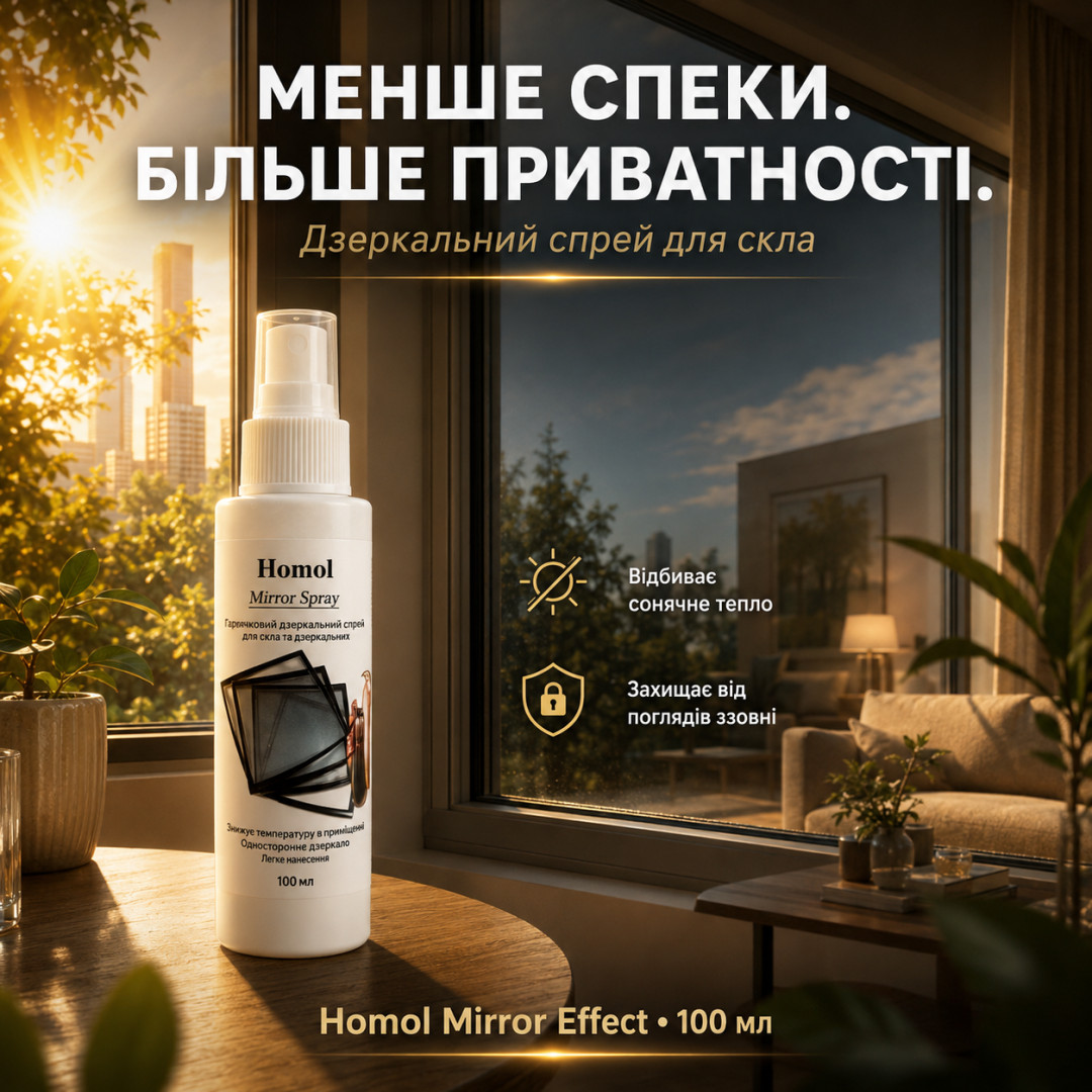 Дзеркальний спрей для вікон